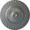 Ekena Millwork Lyon Ceiling Medallion (Fits Canopies up to 3 5/8"), Hand-Painted Platinum, 23 1/2"OD x 3 1/4"P CM23LYPLS - alternate 1